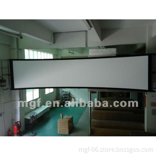 3D curved frame projector screen for cinema